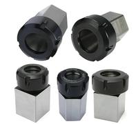 1pcs Square ER25 ER32 ER40UM Collet Chuck Machining Center Machine Tool Accessories are Suitable for Milling Cutters, Drill Bits,(Hexagon,ER25UM)