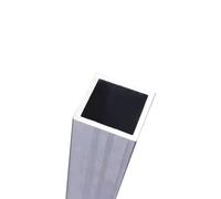 1pcs Square Metal Aluminium Tube DIY Material, for Model Part Accessories DIY Car Frame Pipe Tubing Profile Length 49cm(25x25x2mm)