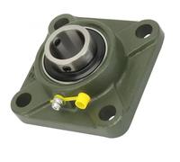 1pcs Square Thickened Outer Spherical Bearing with Housing 4 Bolt Mounted Bearing Bore Square Flange Pillow Block UCF201-UCF212(A2)