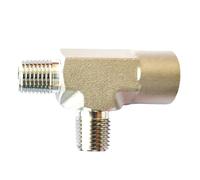 1pcs SS316 Male to Female Run TEE NPT BSPT BSPT 1/8" 1/4" 3/8" 1/2" 3 Way Connector 3000psig 20MPa Pipe Fitting Stainless Steel(Pipe Thread - NPT,1/4")