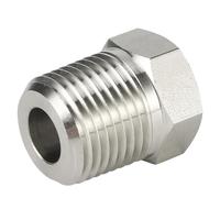 1pcs SS316 Reducing Bushing NPT BSPT BSPT Thread Male to Female 1/8" 1/4" 3/8" 1/2" 3/4" Adapter 3000psig Connector Stainless Steel(BSPT Thread Bushing,1 M x 0.375 F)
