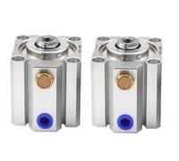 1pcs SSA20 25 32 40 50 63 Compact Single-Acting Pneumatic Air Cylinder 5/10/20/30/40/50/60/70/80/90/100mm Stroke(Stroke 45mm,SSA25 (Bore 25mm))