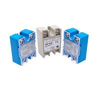 1PCS SSR 10/25/40/60/80/100/120DA DD Control AC/DC DC White or Blue Shell Single Phase Solid State Relay(40DA)