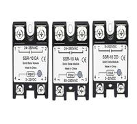 1PCS SSR Solid State Relay 10A 25A 40A 50A 60A 80A 100A DC To AC AC To AC DC To DC Single Phase Control Non-contact Relay(DC-AC,1PCS SSR 60A)