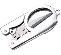 1Pcs Stainless Steel Folding Scissors - Portable Pocket Travel Tool for Embroidery, Office and School Student Supplies