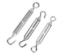 1PCS Stainless Steel Hook and Eye Tensioner Rope Cable Tension Adjustable Garden M4 M5 M6 M8 M10 M12 M16 M20 Wire Tensioner(Eye and Hook,M4)