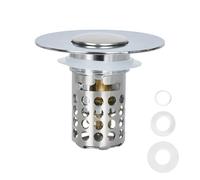 1Pcs Stainless Steel Kitchen Sink Strainer Plug Shower Drain Hair Catcher,Universal Pop Up Stopper with RemovableStainless Steel Filter Basket Hair Catcher,Sink Plug for 26-40mm Basin Hole
