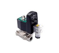 1PCS Stainless Steel Normally Closed 1-1/2 inch Hydraulic Solenoid Valve with Timer 220v ac(24V DC)