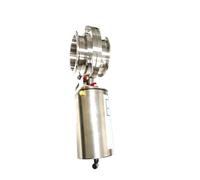 1pcs Stainless Steel Pneumatic Butterfly Valve 304 Electric/Single/Double Function(14)