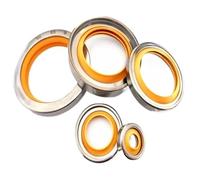 1Pcs,Stainless Steel Skeleton Oil Seal,Dry Grinding Dust-Proof, Dust-Resistant Air, High-Speed Rotating Shaft(35x55x8)