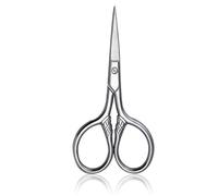 1Pcs Stainless Steel Small Makeup Grooming Scissors Eyebrows for Manicure Nail Cuticle Beard and Mustache Trimmer Nose Hair Tool(Red)
