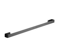 1pcs Stainless Steel Wall Mounted Toilet Towel Rack Holder Bath Towel Bar Hanger Shelf Organizer Bathroom Accessories For Shower(Black 50cm)