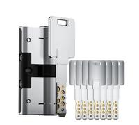 1pcs Standard 8 Keys Cylinder Lock for Entry Doors - High Security Brass Cylinder Lock with Safe Pins for Outdoor Use(85=32.5+52.5)