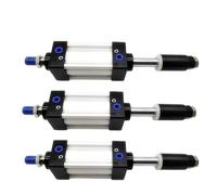 1pcs Standard Air Pneumatic Cylinder SUJ32/40/50mm Bore Double Acting 0-150mm Stroke Adjustable(Stroke 25-25,SUJ40 (Bore 40mm))