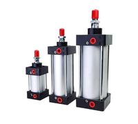 1pcs Standard Air Pneumatic Cylinders SC 32/40/50/63mm Bore Double Acting 50/75/100/125/150/175/200/250/300/350/400/500/1000mm Stroke(Stroke 150mm,SC50 (Bore 50mm))