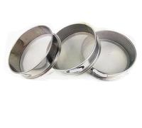 1pcs Standard Lab Test Sieve - 20cm Diameter, 304 Stainless Steel Mesh, Chrome Plated Frame, for Sampling and Inspection(140mesh(0.105mm))