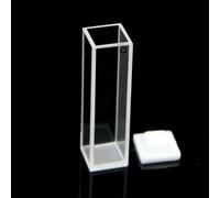 1pcs Standard Quartz Fluorescence Cuvette 10mm Light Path 3.5mL Volume for Spectroscopy - High Precision Optical Cell