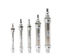 1pcs Standards CD85N Series CD85N/C85N8 10 12 16 20 25 Air Cylinder Standard Double Acting Single Rod Mini Cylinder(100mm Stroke,CD85N25)