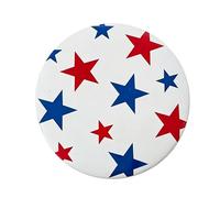 1Pcs Star Patriotic Button Pins,American Flag Pin 4th of July Accessories Lapel Pin Red White & Blue Star Badge Brooches Pins for Clothes Backpack Hats Independence Day Fourth of July Accessories