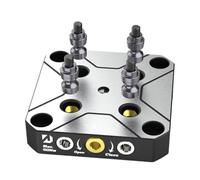 1pcs Steel Self-Centering CNC Bench Vise Four or Five-Axis Fixture with Zero-Point Quick-Change Four-Axis L Block Bridge Plate(DJ-AIX5-D52-M8)