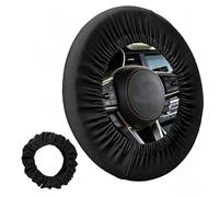 1Pcs Steering Wheel Covers for Disklok Car Steering Wheel Cover Black Anti-slip Breathable Soft Elasticity Steering Wheel Protector for Most Cars and Vehicle Driving Protection