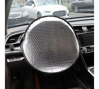 1Pcs Steering Wheel Sunshade for BMW M3 F80 Competition 2016-2018 Heat Shield UV Rays Reflector Foldable Silver Steering Wheel Protector Cover
