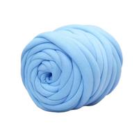 1PCS Super Thick Icelandic Line Thick Wool Core Cotton Hand-Woven DIY Cat Nest Bag Pillow Crib Enclosure Anti-Collision Line Crochet Kits for Beginners Adults(Light Blue)