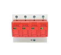 1Pcs Surge Protector AC SPD80/100 Device Arrester Power Switch Individual Module 4P 40KA-80KA 60KA-100KA) Automatic switch (Color : 40-80KA(Red), Size : 4P 385V AC)