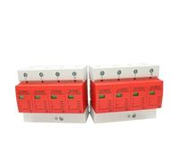 1Pcs Surge Protector AC SPD80/100 Protection Device Arrester Power Switch Individual Module 4P 40KA-80KA 60KA-100KA(40-80KA(Red))