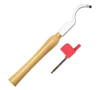 1pcs Swan Neck Hollower Woodturning Tool, 320mm Carbide Tipped Wood Turning Tools Bar with 8.9 * 1.85mm Round Insert for Wood