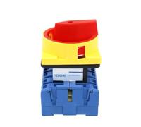 1pcs SZD11-63/400010 63Amp 660V 4 Poles On Off 4P 63A Rotary Cam Disconnect Switch Load Break Isolator PadLock Switch