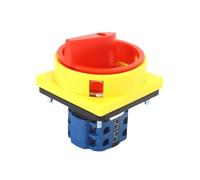 1PCS SZW26-202GS 2 Poles 20A 64X64mm Panel OFF-ON Rotary Cam Switch Control Changeover Switch Power cut-off switch with padlock