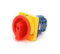 1PCS SZW26-202GS 56X56mm Panel 2 Poles 0-1 20A Rotary Power Cut-off Combination Knob Padlock Control Circuit Cam Switch