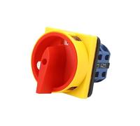 1pcs SZW26-25 2GS 64X64mm 2 Poles 8 Screws 25A Power Cut-off Combination Knob Padlock Master Control Circuit Rotary Cam Switch