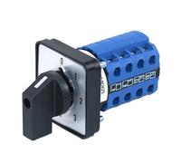 1pcs SZW26/LW26-20/0-4.4 20A Four Pole 16 Terminals 64X64 Mm 48X48 Mm Panel Changeover Selector Universal Rotary Cam Switch(0-4.4 48X48mm)