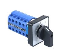 1pcs SZW26/LW26-20/0-5.5 20 Terminals 5 Phase 20A 660V 64X64/48X48 Mm Panel Universal Rotary Transfer Changeover Cam Switch(0-5.5 48X48mm)