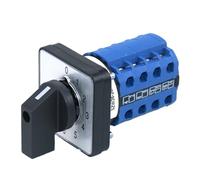 1pcs SZW26/LW26-20/0-8.4 20A Four Pole 16 Terminals 64X64 Mm 48X48 Mm Panel Mounting Cam Changeover Switch Reversing switches(0-8.4 48X48mm)