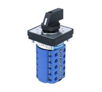 1pcs SZW26/LW26-20 0-9 10 Position 5 Phase 20A 660V Control Rotary Universal Changeover Cam Switch 64X64 48X48 mm Panel Mount(0-9.5 48X48mm)