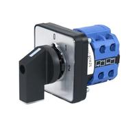 1pcs SZW26/LW26-20 20A 660V 0-1-2 Two Pole Three Position 64X64 Mm 48X48 Mm Panel Manual Knob Universal Changeover Cam Switch(0-2.2 0 1 2 64X64mm)