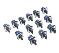 1pcs SZW26/LW26-20 20A 660V 64X64/48X48 mm Panel Mount 2 Phase 8 Screws Terminals Knob Selector Cam Rotary Changeover Switch(0-4.2 01234 48x48mm)