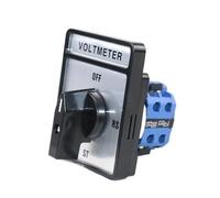 1pcs SZW26/LW26-20/2V 20A 660V Two Pole 8 Screw Terminals Voltmeter Manual Knob Universal Rotary Changeover Cam Switch