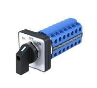 1pcs SZW26/LW26-20 3 Position 7 Phase 28 Terminals ON OFF ON 20A Universal Changeover Rotary Cam Switch 64X64 48X48 mm Panel(D707.7 ON OFF ON 48)
