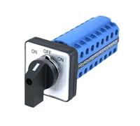 1PCS SZW26/LW26-20 3 Position 8 Phase 32 Terminals ON-OFF-ON 20A 660V Universal Rotary Changeover Switch 64X64 48X48 mm Panel(ON OFF ON 64X64mm)