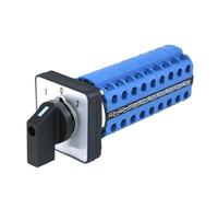 1pcs SZW26/LW26-20 3 Position 9 Poles 36 Terminals 20A Transfer Changeover Cam Universal Selector Switch 64X64 48X48 mm Panel(D909.9 1 0 2 64X64mm)