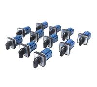 1pcs SZW26/LW26-20 4 Poles 16 Screw Terminals 20A 660V 64X64/48X48 mm Panel Power Knob Selection Cam Rotary Changeover Switch(0-8.4 48x48mm)