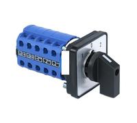 1PCS SZW26/LW26-20 5P ON OFF ON 64/48mm Panel Mount Double Power Switching Cam Switch 3-Positions For 20A Electric Machine(D505.5 1 0 2 64X64mm)