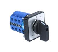 1pcs SZW26/LW26-20 6 Position 3 Phase 12 Screws 20A Latching Control Rotary Change Over Cam Switch 64X64 48X48 Mm Panel Mount(0-5.3 012345 64X64mm)