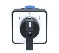 1PCS SZW26/LW26-20 64/48mm Panel 1 Pole ON-OFF-ON 3 Lines 4 Terminals Selector Transfer Manual Cam Latching Switch 660V 20A(D101.1 1 0 2 48X48mm)