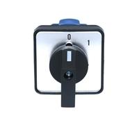 1PCS SZW26/LW26-20/C02.1 ON OFF 0-1 Double Ways 4 Terminals 1 Pole 660V 20A Combined Rotary Cam Switch Cut Off Selection(C02.1 0 1 48X48mm)