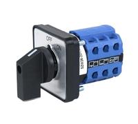 1pcs SZW26/LW26-20/C06.3 20A 3 Pole 2 Position 64X64 48X48 Mm Panel Selector Transfer Rotary Cam Universal Switch ON OFF(C06.3 OFF ON 64X64mm)
